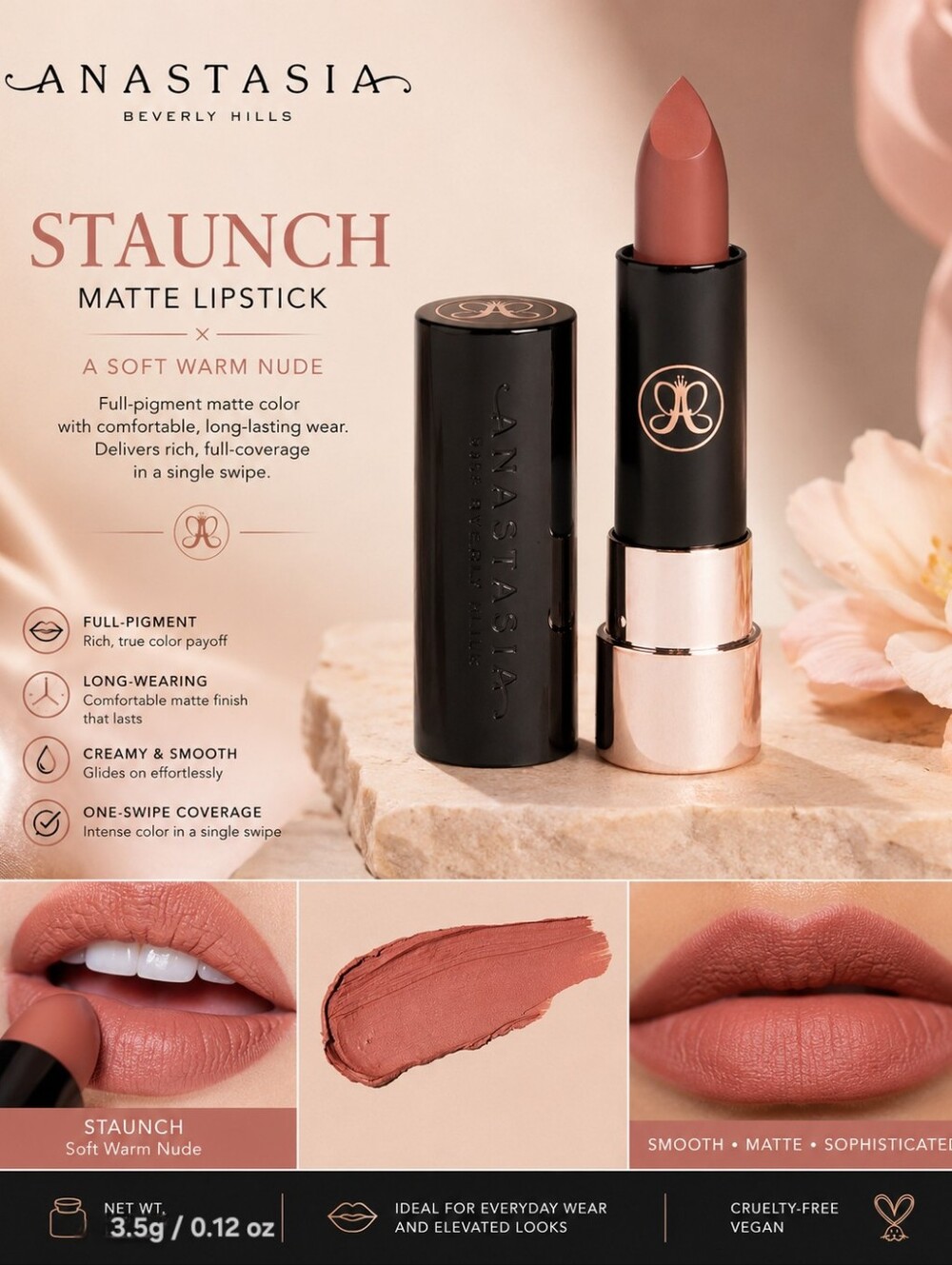 Anastasia Beverly Hills Matte Lipstick – Staunch